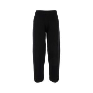 Mm Studio Women Black Viscose Blend Dula Pant